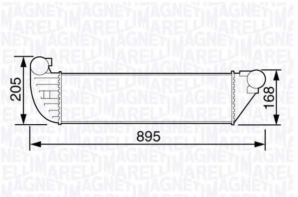 MAGNETI MARELLI Kompressoriõhu radiaator 351319203580